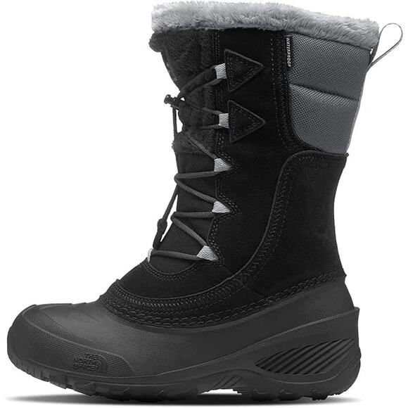 The North Face Shellista Lace IV Youth Girls Boots Size 4 Black/Vanadis Grey NIB - Picture 1 of 4